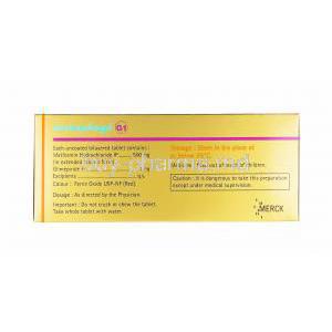 Carbophage G XR, Glimepiride and Metformin 1mg composition