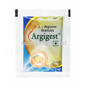 Argigest Granules Orange, L-Arginine sachet