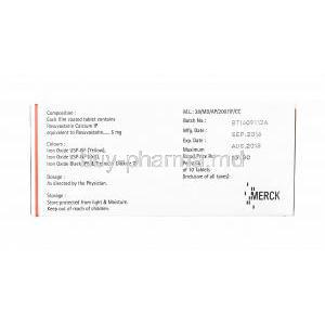 Lipigo, Rosuvastatin 5mg composition