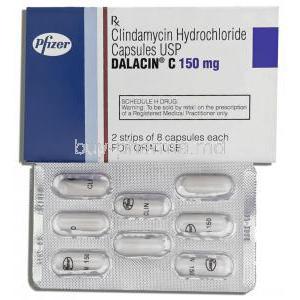 Dalacin C, Generic Cleocin,   Clindamycin 150 Mg Capsule (Pharmacia India Ltd)