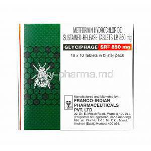 Glyciphage, Metformin 850mg