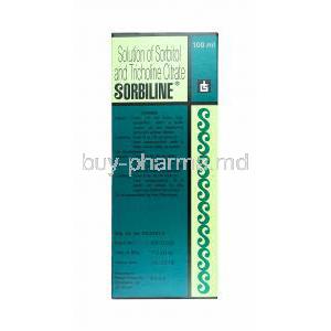 Sorbiline Syrup, Sorbitol and Tricholine Citrate 100ml dosage