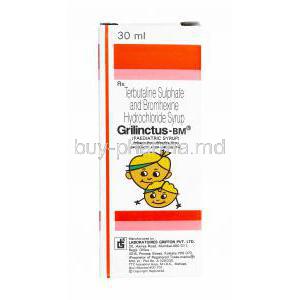 Grilinctus BM Paediatric Syrup, Terbutaline and Bromhexine