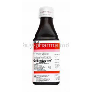 Grilinctus-BM Syrup, Terbutaline and Bromhexine box