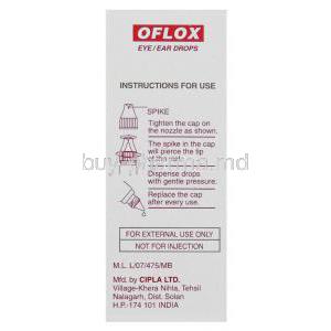Oflox, Generic Ocuflox, Ofloxacin Eye Drop directions