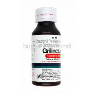 Grilinctus Pediatric Syrup, Chlorpheniramine/ Paracetamol/ Phenylephrine