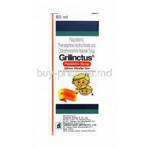 Grilinctus Pediatric Syrup, Chlorpheniramine, Paracetamol and Phenylephrine