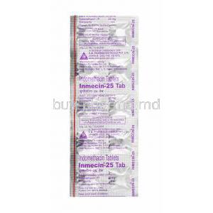 Inmecin, Indomethacin 25mg tablets