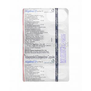 Algibra D, Domperidone and Rabeprazole tablets back