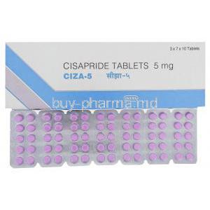 Generic Propulsid, Ciza Cisapride (Intas) 5 mg