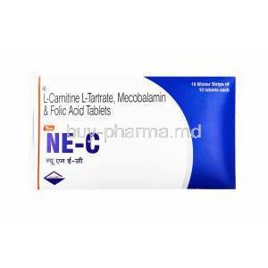 NE-C, Levo-carnitine/ Methylcobalamin/ Folic Acid