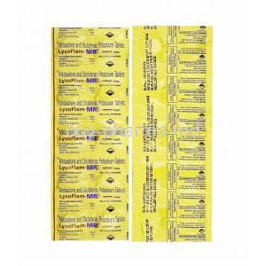 Lysoflam-MR, Diclofenac and Metaxalone tablets