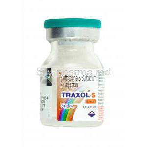 Traxol S Injection, Ceftriaxone and Sulbactam vial