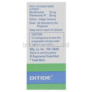 Ditide , Triamterene / Benzthiazide Composition