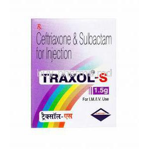 Traxol S Injection, Ceftriaxone and Sulbactam 1.5g