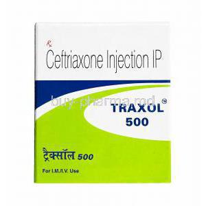 Traxol Injection, Ceftriaxone 500mg