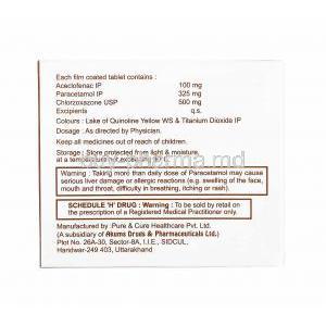 Fulstrch M, Aceclofenac, Paracetamol and Chlorzoxazone manufacturer