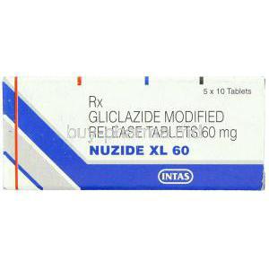 Gliclazide  60 mg Tablet box
