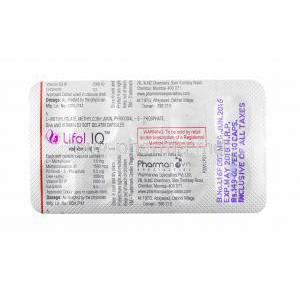 Lifol IQ capsules back