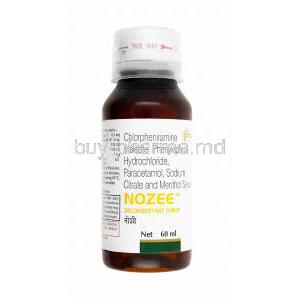 Nozee Syrup, Chlorpheniramine/ Phenylephrine/ Paracetamol/ Sodium Citrate