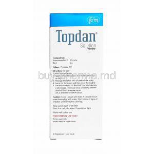 Topdan Solution, Ketoconazole directions for use