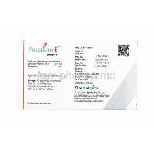 Prostium E, Estradiol manufacturer