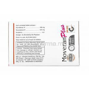 Moveran Plus, Aceclofenac and Paracetamol manufacturer