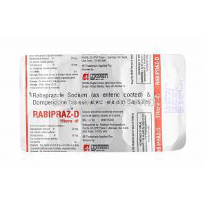 Rabipraz D, Domperidone and Rabeprazole tablets back