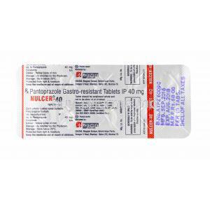 Nulcer, Pantoprazole tablets back