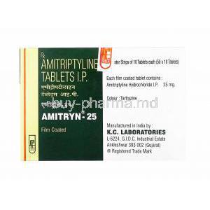 Amitryn , Amitriptyline 25mg manufacturer