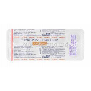 Pptroy, Pantoprazole tablets back