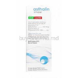 Asthalin Inhaler, Salbutamol 100mcg composition