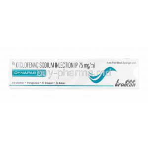 Dynapar AQ Injection, Diclofenac 75mg box