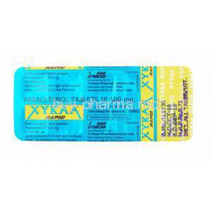 Xykaa Rapid, Paracetamol 500mg tablets back