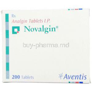 Novalgin, Analgin 500 Tablet box