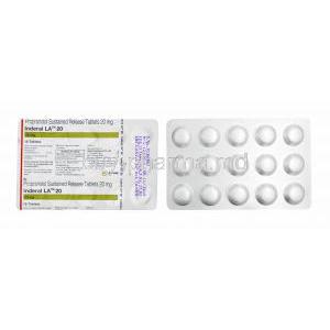 Inderal LA, Propranolol 20mg