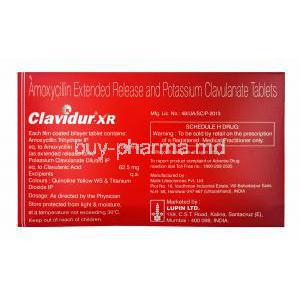 Clavidur-XR, Amoxicillin and Clavulanic Acid manufacturer