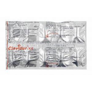 Clavidur-XR, Amoxicillin and Clavulanic Acid tablets