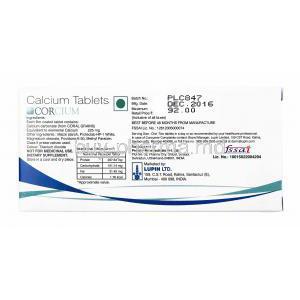 Corcium, Calcium manufacture