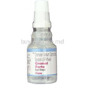 Cromal Forte, Generic  Intal Forte Eye Drop,  Sodium Cromoglycate eyedrops bottle