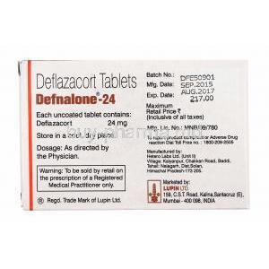 Defnalone, Deflazacort 24mg manufacturer