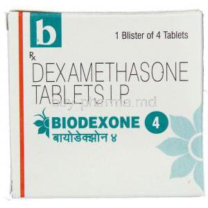 Biodexone, Generic  Decadron, Dexamethasone 4 mg Box