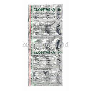 Clopitab A, Aspirin low strength and Clopidogrel 150mg capsules