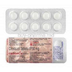 Cilodoc, Cilostazol 50mg tablets