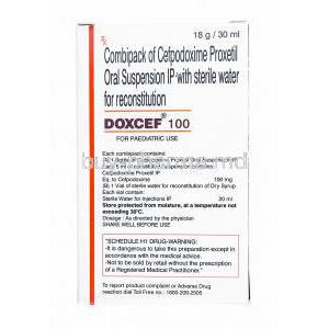 Doxcef Oral Suspension, Cefpodoxime 100mg composition