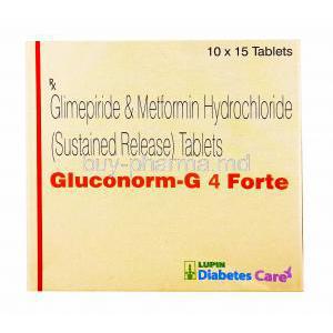 Gluconorm-G Forte, Glimepiride and Metformin 4mg