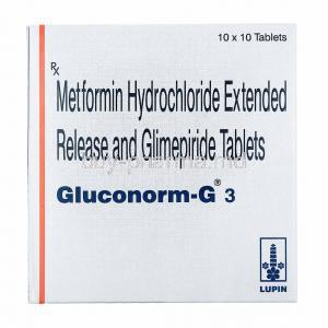 Gluconorm-G, Glimepiride and Metformin 3mg