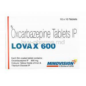 Lovax, Oxcarbazepine 600mg