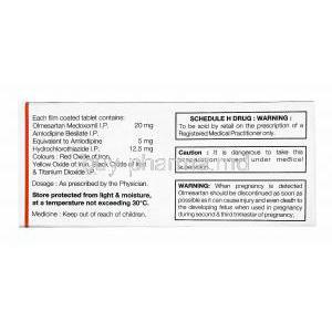 Winbp-Trio, Olmesartan, Amlodipine and Hydrochlorothiazide composition