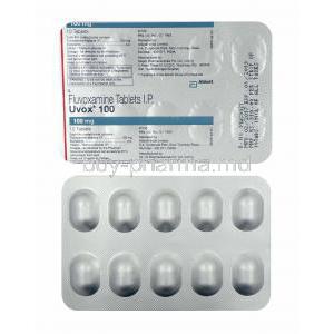 Uvox, Fluvoxamine, 100mg tablets